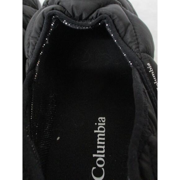 USED Columbia Men\'s Omni Heat Lazy Bend Moc ,Black/White Shoe-Size 10